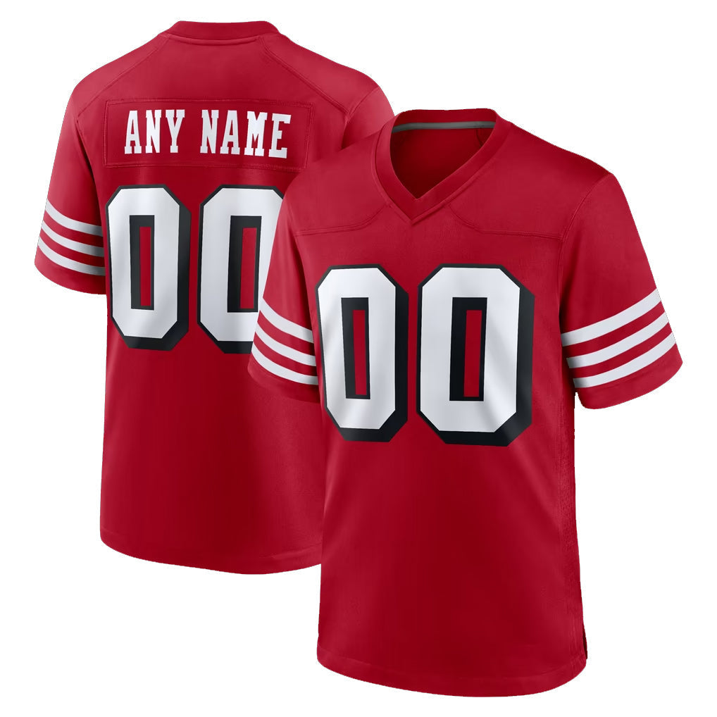 Punc Custom SF.49ers Red Limited Alternate Vapor Home Game Any Name & Numbers Stitched Jerseys