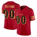 Punc Custom SF.49ers Red Rivalries Vapor Limited Home Game Any Name & Numbers Stitched Jerseys