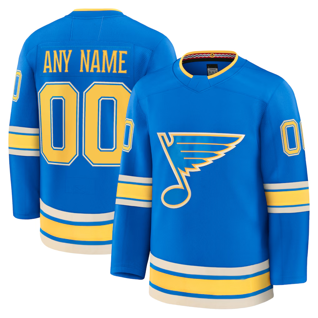 Punc Custom St.L.Blues Blue Alternate Premium Jerseys
