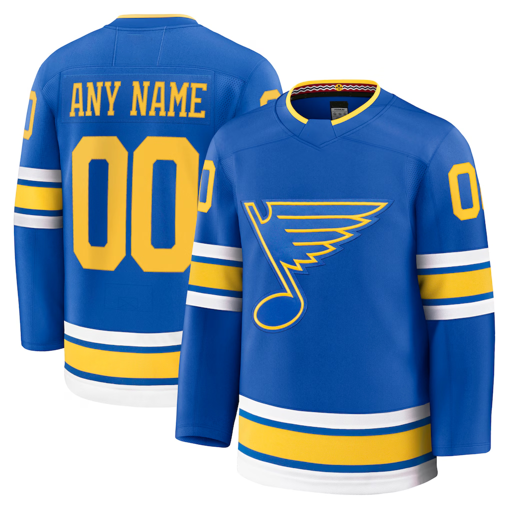 Punc Custom St.L.Blues Blue Home Premium Jerseys