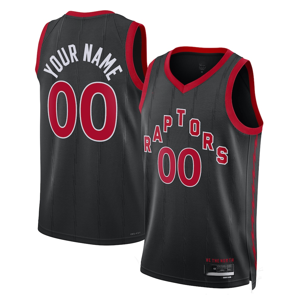Punc Custom T.Raptors Black 2022-23 Swingman Jerseys - Statement Edition