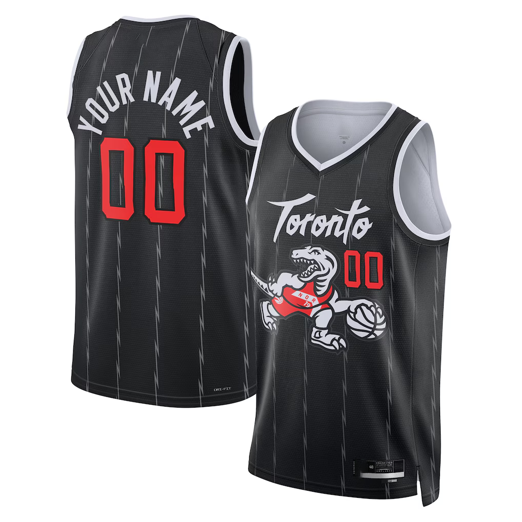 Punc Custom T.Raptors Black 2025-26 City Edition Swingman Jerseys
