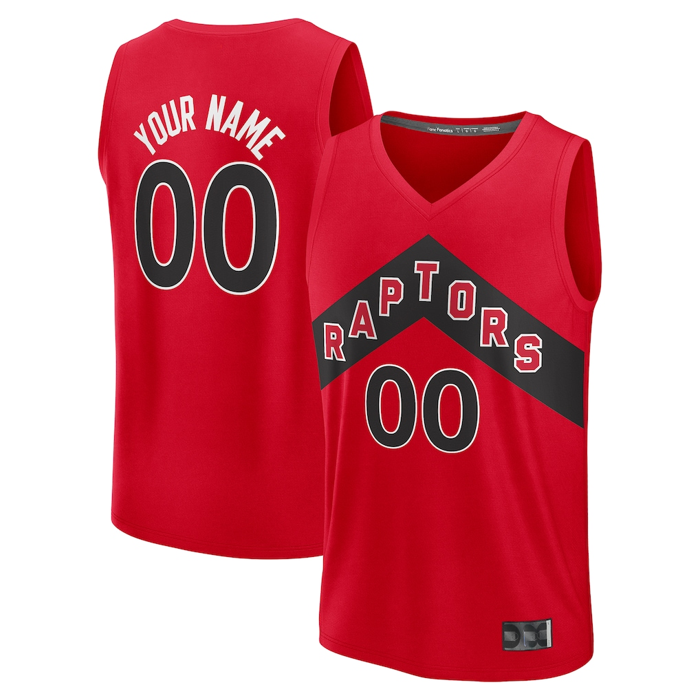 Punc Custom T.Raptors Red Fast Break Jerseys - Icon Edition