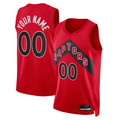 Punc Custom T.Raptors Red Swingman Jerseys - Icon Edition