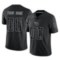 Punc Custom T.Titans Black Limited Reflective Home Game Any Name & Numbers Stitched Jerseys
