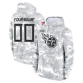 Punc Custom T.Titans Camo Arctic Salute to Service Pullover Hoodies Home Game Any Name & Numbers Stitched Jerseys