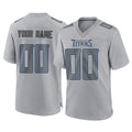 Punc Custom T.Titans Gray Atmosphere Fashion Home Game Any Name & Numbers Stitched Jerseys