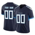 Punc Custom T.Titans Navy Limited Vapor F.U.S.E. Home Game Any Name & Numbers Stitched Jerseys