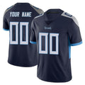 Punc Custom T.Titans Navy Limited Vapor Untouchable Home Game Any Name & Numbers Stitched Jerseys