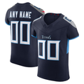 Punc Custom T.Titans Navy Vapor F.U.S.E. Elite Stitched Jerseys