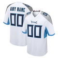 Punc Custom T.Titans White Game Stitched Jerseys