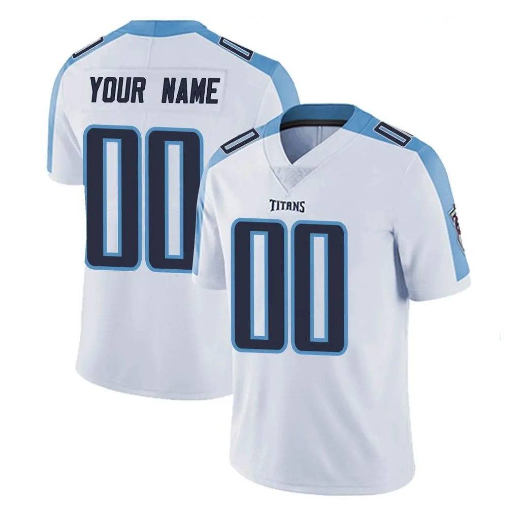 Punc Custom T.Titans White Limited Vapor Untouchable Home Game Any Name & Numbers Stitched Jerseys
