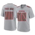 Punc Custom TB.Buccaneers Gray Atmosphere Fashion Home Game Any Name & Numbers Stitched Jerseys