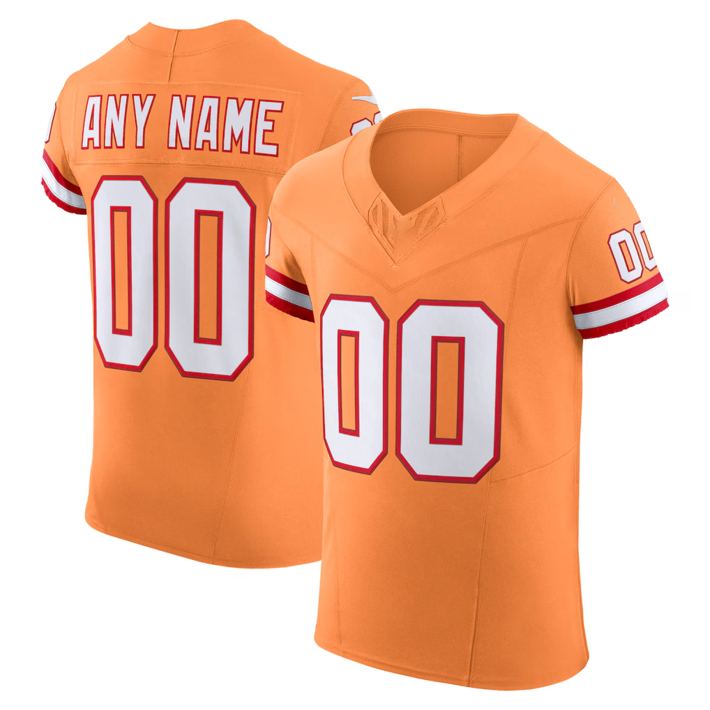 Punc Custom TB.Buccaneers Orange Vapor F.U.S.E. Elite Stitched Jerseys