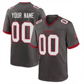Punc Custom TB.Buccaneers Pewter Alternate Home Game Any Name & Numbers Stitched Jerseys
