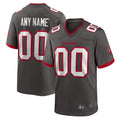 Punc Custom TB.Buccaneers Pewter Home Game Stitched Jerseys