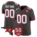 Punc Custom TB.Buccaneers Pewter Limited 2026 Season Vapor F.U.S.E. Home Game Any Name & Numbers Stitched Jerseys