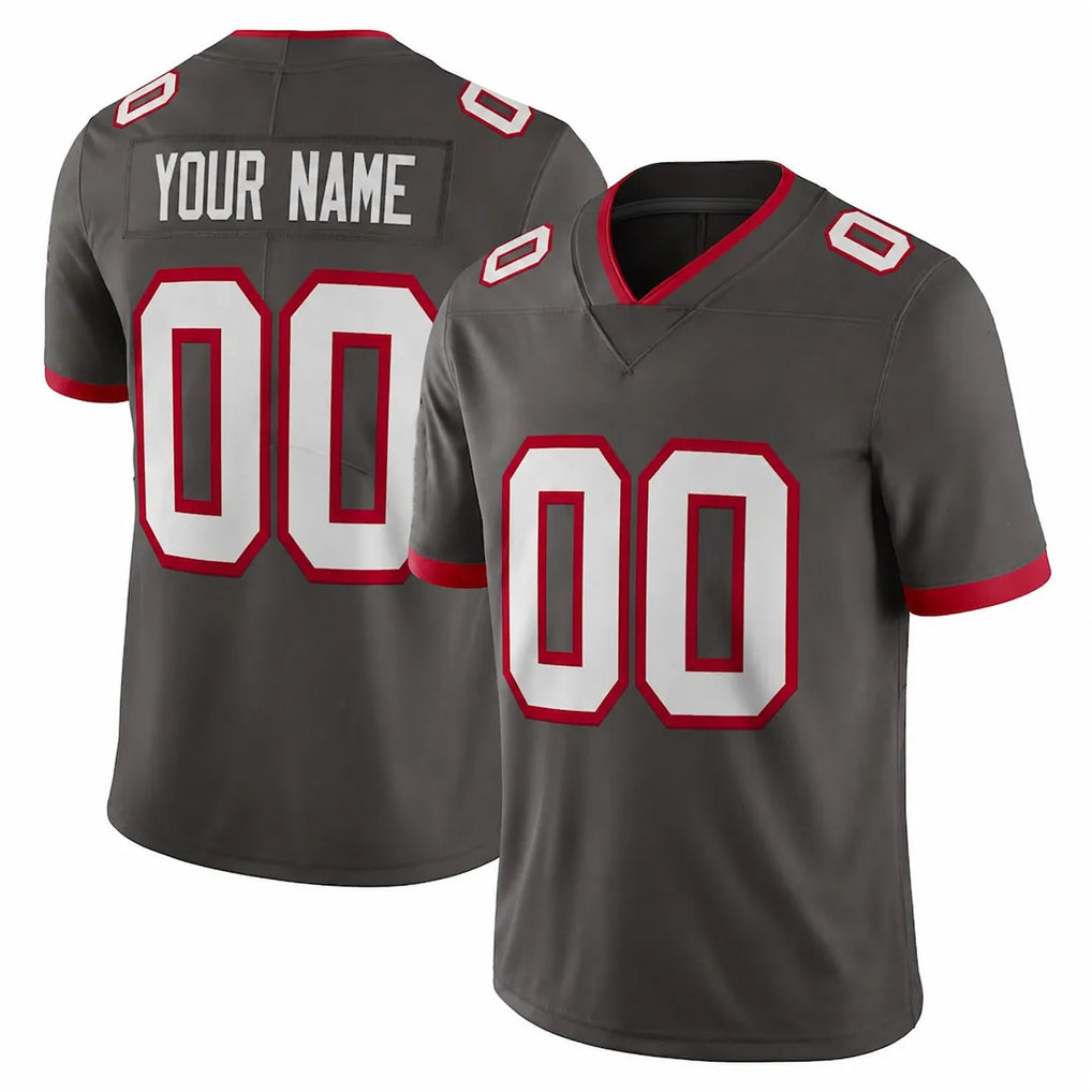 Punc Custom TB.Buccaneers Pewter Limited Alternate Vapor Home Game Any Name & Numbers Stitched Jerseys