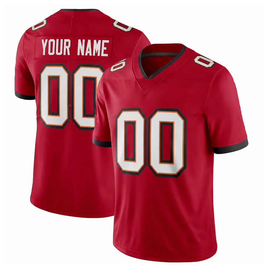 Punc Custom TB.Buccaneers Red Limited Vapor F.U.S.E. Home Game Any Name & Numbers Stitched Jerseys