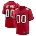 Punc Custom TB.Buccaneers Red Replica Game Stitched Jerseys