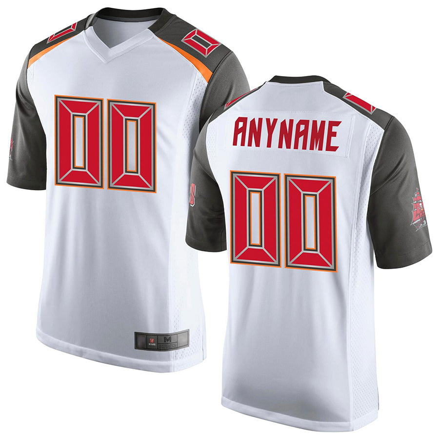 Punc Custom TB.Buccaneers White Game Stitched Jerseys