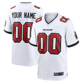 Punc Custom TB.Buccaneers White Replica Game Stitched Jerseys