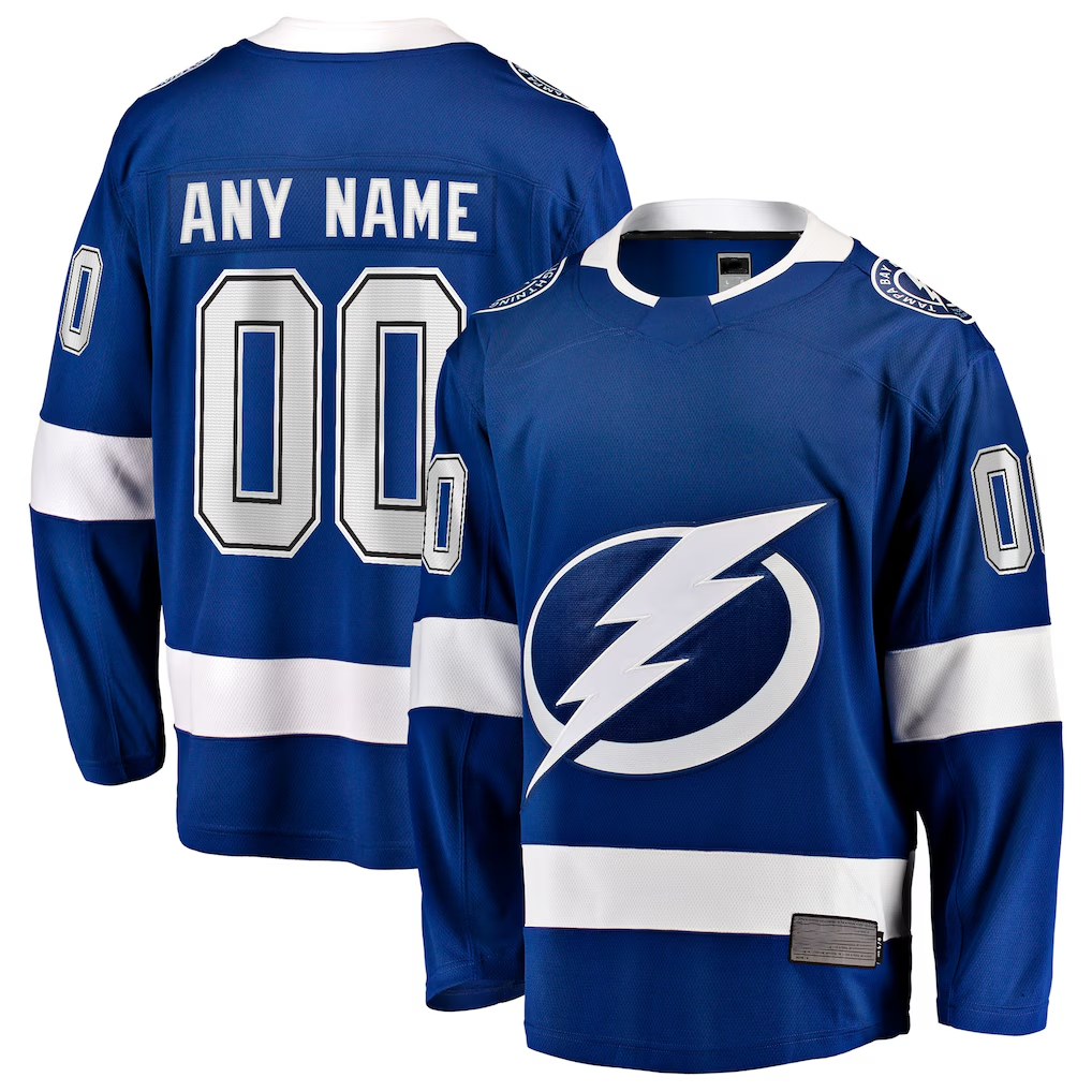 Punc Custom TB.Lightning Blue Home Breakaway Jerseys