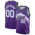 Punc Custom U.Jazz Purple Swingman Jerseys - Icon Edition