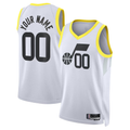 Punc Custom U.Jazz White Swingman Jerseys - Association Edition
