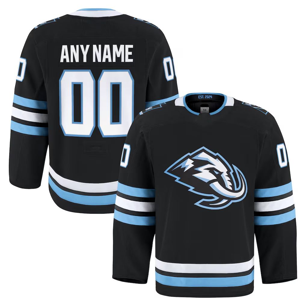 Punc Custom U.Mammoth Black Home Authentic Pro Jerseys