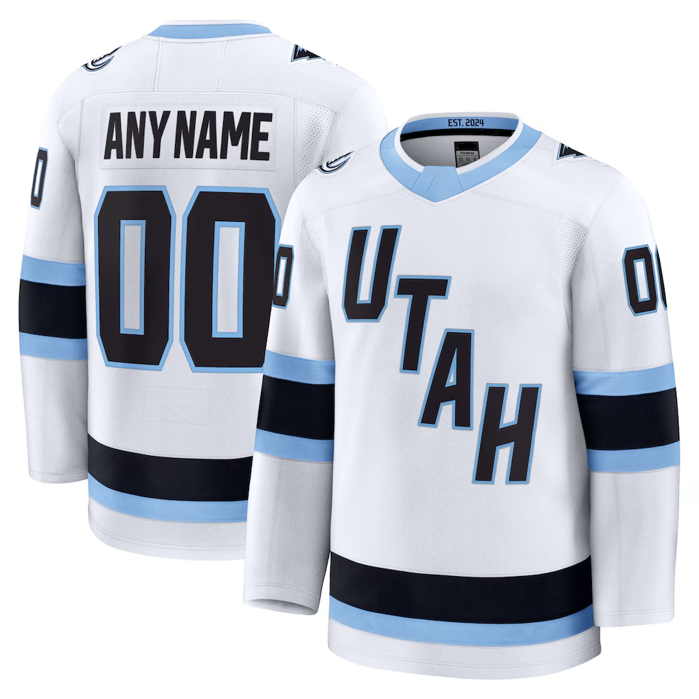 Punc Custom U.Mammoth White Away Premium Jerseys