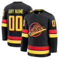 Punc Custom V.Canucks Black Alternate Premium Jerseys