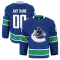 Punc Custom V.Canucks Blue Home Authentic Pro Jerseys