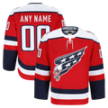 Punc Custom W.Capitals Red Alternate Authentic Pro Jerseys