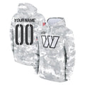 Punc Custom W.Commanders Arctic Camo Limited Salute to Service Pullover Hoodies Game Any Name & Numbers Stitched Jerseys