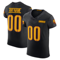 Punc Custom W.Commanders Black Alternate Vapor F.U.S.E. Elite  Stitched Jerseys