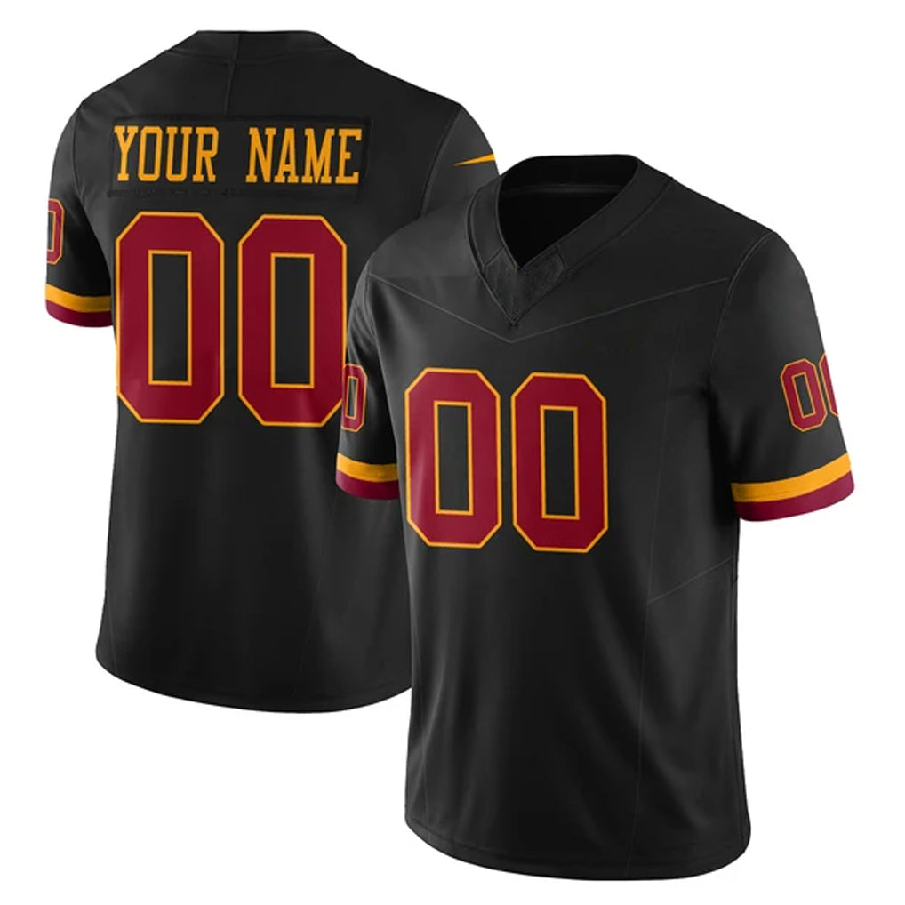 Punc Custom W.Commanders Black Limited Vapor Home Game Any Name & Numbers Stitched Jerseys