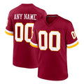 Punc Custom W.Commanders Burgundy Game Home Any Name & Numbers Stitched Jerseys