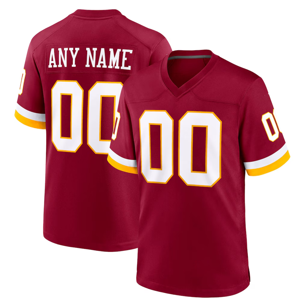 Punc Custom W.Commanders Burgundy Game Stitched Jerseys