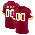 Punc Custom W.Commanders Burgundy Game Stitched Jerseys