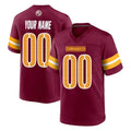 Punc Custom W.Commanders Burgundy Home Game Any Name & Numbers Stitched Jerseys
