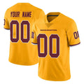 Punc Custom W.Commanders Gold Limited Color Rush Home Game Any Name & Numbers Stitched Jerseys