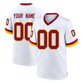 Punc Custom W.Commanders White Home Game Any Name & Numbers Stitched Jerseys