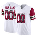 Punc Custom W.Commanders White Vapor F.U.S.E. Limited Home Game Any Name & Numbers Stitched Jerseys