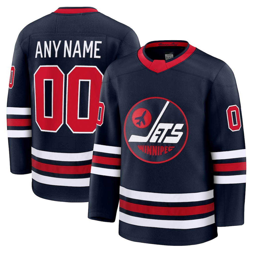 Punc Custom W.Jets Navy Alternate Premium Jerseys