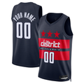Punc Custom W.Wizards Navy 2024-25 Swingman Jerseys - Statement Edition