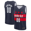 Punc Custom W.Wizards Navy Fast Break Jerseys - Statement Edition