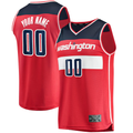 Punc Custom W.Wizards Red Fast Break Replica Jerseys - Icon Edition