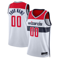 Punc Custom W.Wizards White Swingman Jerseys - Association Edition