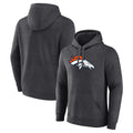 Punc D.Broncos Ash One Color Pullover Hoodie Limited Blank Player Stitched Jerseys